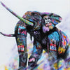 toile de street art elefant