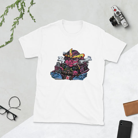 T-shirt Street Art <br> Porc Samurai